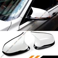 FOR BMW F22 F30 F32 F36 TRUE M4 STYLE FULL WING MIRROR HOUSING ASSEMBLY-WHITE