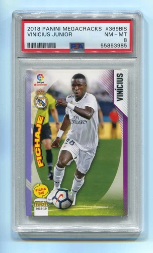 2018 Panini Megacracks 369 369BIS Vini Vinicius Jr Junior PSA 8 Rookie RC MGK