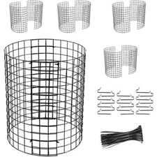 Metal Tree Trunk Protector Guard Plant Guard Protectors w/ Zip Ties&Metal Stakes