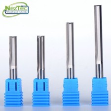 VHM Schaftfräser für Holz MDF Acryl PVC /gerade NUT / 2 Schneiden / Ø4-8mm