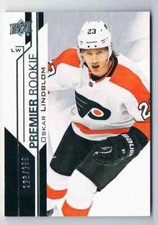 2018-19 UD PREMIER OSKAR LINDBLOM ROOKIE 123/299 PHILADELPHIA FLYERS #85