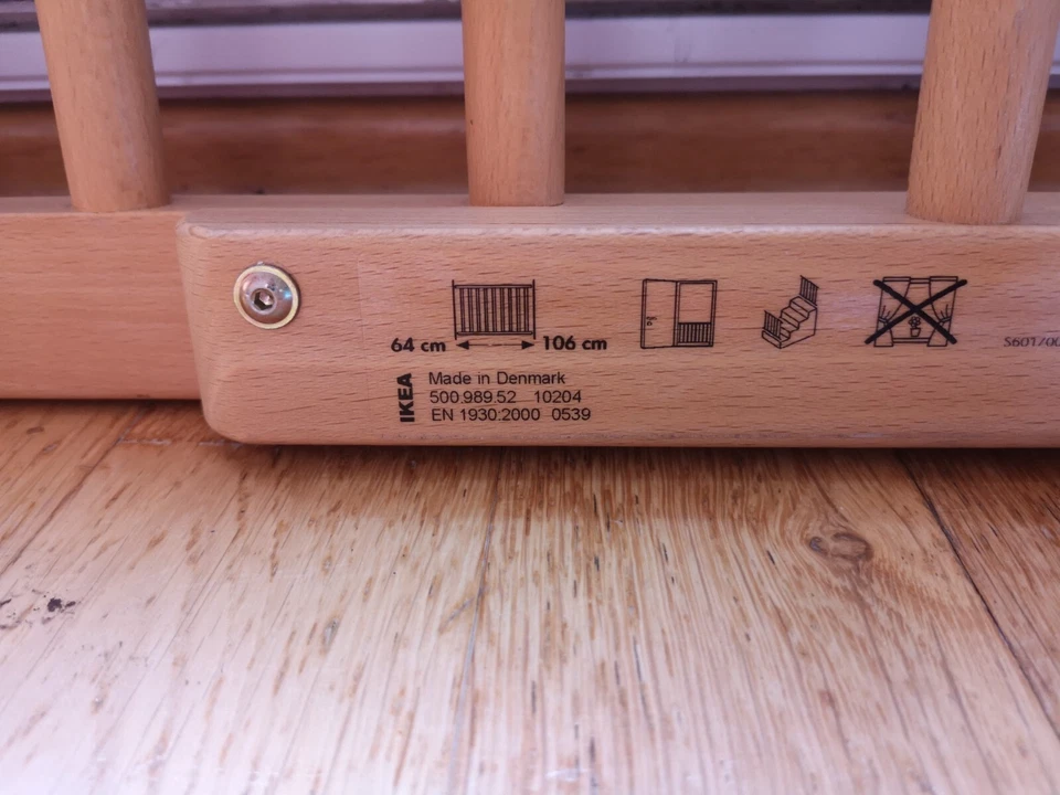 Treppenschutzgitter von Ikea, Längenverstellbar 64 cm bis 106 cm, Wandmontage - Bild 4 von 4