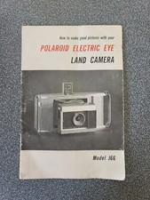 Vintage Polaroid Model J66 Electric Eye Land Camera Manual