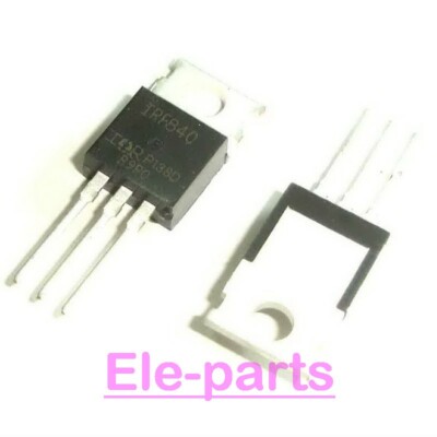 50 PCS IRF840 TO-220 IRF840PBF 8A, 450 / 500V N-Channel Power Mosfet Transistor