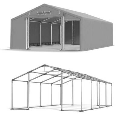 Lagerzelt 6x8 PVC Zelthalle Weidezelt Industriezelt Ganzjähriges 8x6 NEU SFR W