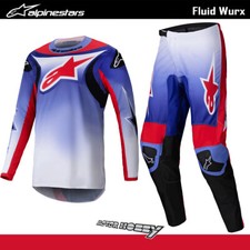 COMPLETO CROSS ENDURO ALPINESTARS FLUID WURX PURPLE WHITE RED 2025