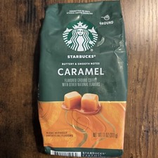 NEW Starbucks Coffee Caramel Flavored Ground Coffee 11oz Bag