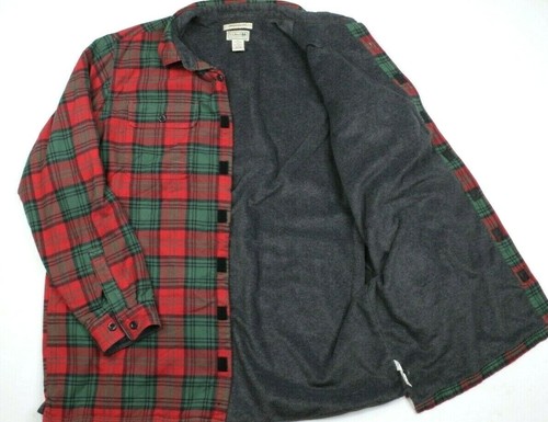 L.L. Bean Red Plaid Traditional Fit 