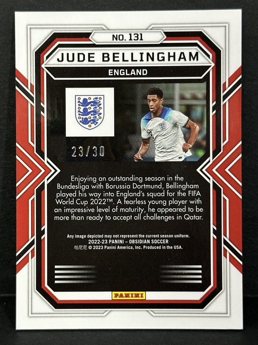 2022-23 Panini Obsidian FIFA England Jude Bellingham Red