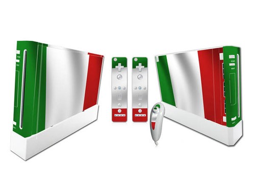 Nintendo Wii Skin Design Foils autocollant film de protection kit - motif italien  - Photo 1/1