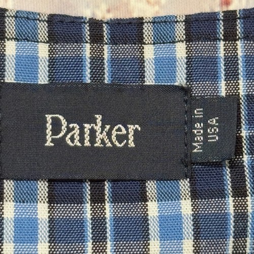 PARKER Blue Plaid Uniform Jumper V Neck Pleat Skirt Size 6 - Picture 5 of 6