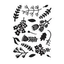 #279 Darice Embossing Folder Essentials " FLOWER PODS "  #30032547