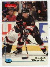 1996-97 SkyBox Impact Senators Hockey Card #87 Radek Bonk