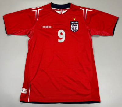 ENGLAND NATIONALMANNSCHAFT 2004/2006 AWAY FOOTBALL SHIRT TRIKOT WAYNE ROONEY #9 Gr. S
