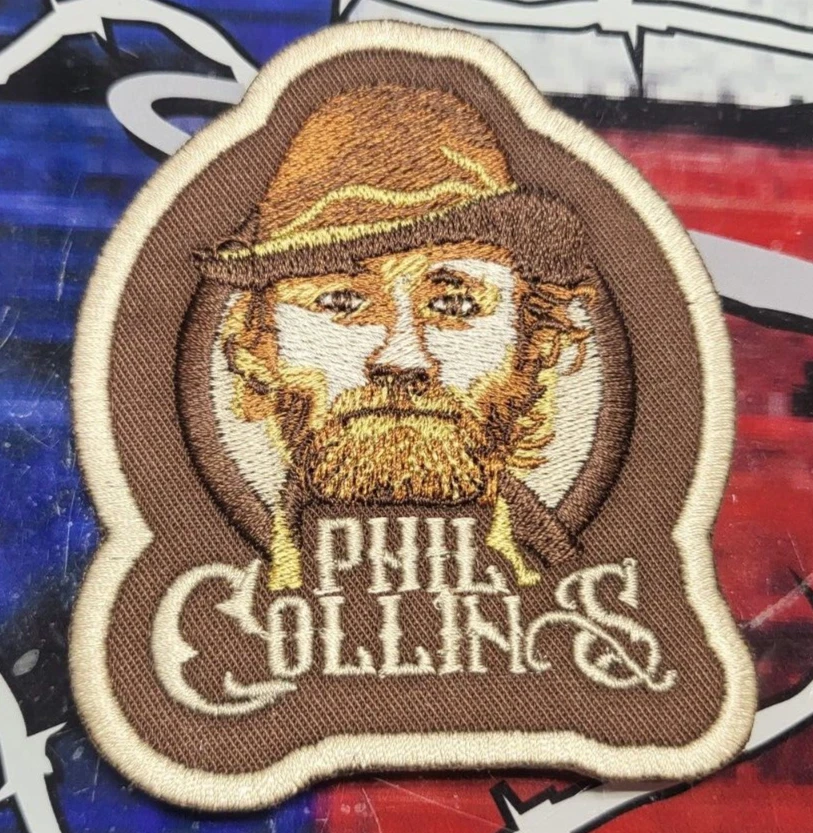 EMBROIDERED PHIL COLLINS ROCK BAND PATCH (Please Read Ad)