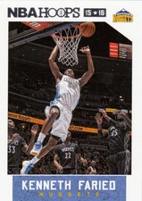 2015-16 Panini NBA Hoops #62 Kenneth Faried Denver Nuggets NM Trading Card