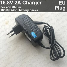 EU Plug Adapter 16.8V 2A AC/DC Charger for 4S Lithium Li-ion LiPo Battery Packs