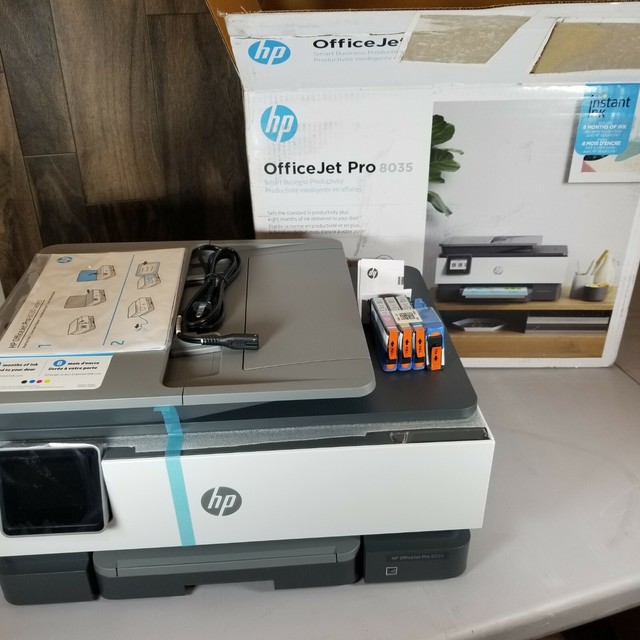 HP OfficeJet Pro 8035 AllInOne Inkjet Printer Black for sale online