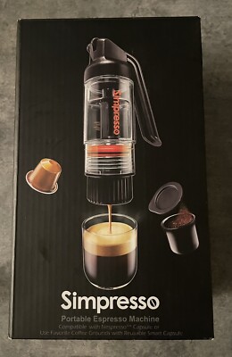 Simpresso Portable Espresso Maker (Premium Travel Package) Accessories Included