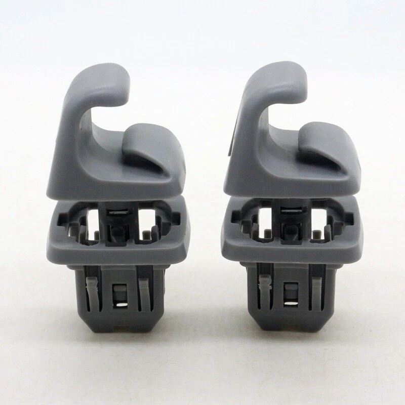 2 适用于丰田 Highlander Camry Scion iQ 遮阳板夹支架 灰色 74348-33040-B0 — 第 2/4 张图片