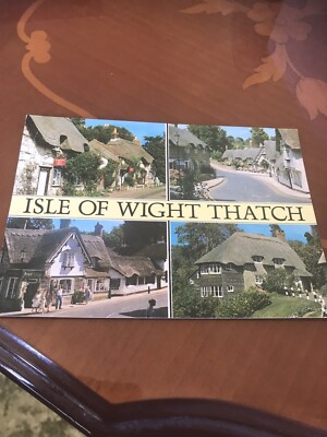 Isle Of Wight Thatch Old Village Shanklin Isle Of Wight 80/90er Postkarte