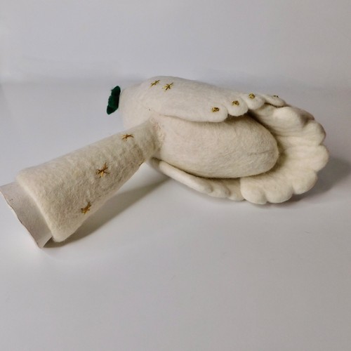 NWT!! POTTERY BARN Felt Dove Tree Topper Christmas Embroidered Holidays Decor - Picture 8 of 10