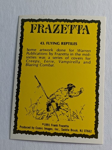 Frazetta Frank Frazetta Trading Card Comic Images 1991 Pick A Card Bundle & Save - Picture 51 of 109