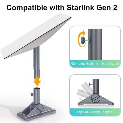 Starlink Gen 2 Roof Mount for Roof Adjustable Aluminium - Picture 5 of 7