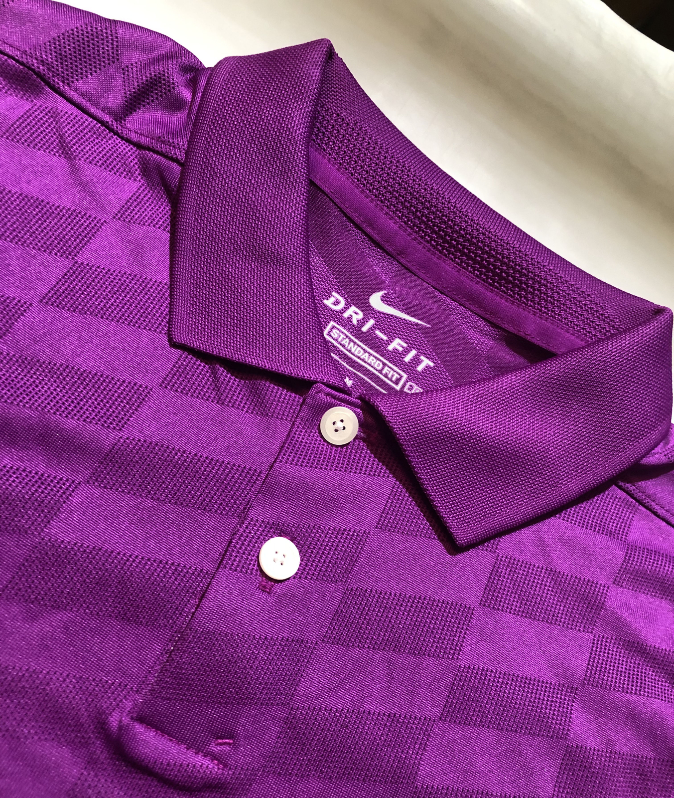 Nike Men's Dri-Fit Vapor Golf Polo Purple Sz M CI9780-551