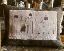 CHART PATTERN I Bring Thee Joy Santa Cross Stitch Sampler NEW Pineberry Lane