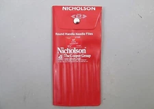 12 Pcs Nicholson 37398 XF 5-1/2 in Assorted Round Handle Needle Files Set 
