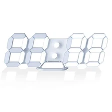 EDUP Home 3D LED Digital Wall Clock Desk Alarm Clock with Remote Control for ...