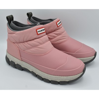 Hunter Original Womens Size 9 Quartz Pink Insulated Ankle Snow Boots Booties