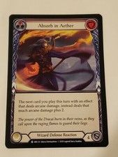 Absorb In Aether (Red) Rare Arcane Rising Unlimited Flesh And Blood Tcg Mint...