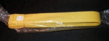 Tae Kwon do Taekwondo Karate YELLOW BELT - NEW , NWOT Size 3 100 Cotton