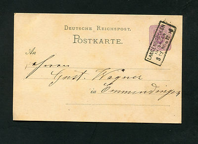 Dt. Rich postcard of Langenbrücken Baden 1880 (NO-195)