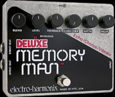 ELECTRO HARMONIX Deluxe Memory Man Analog Chorus Vibrato Gitarren-Effektpedal