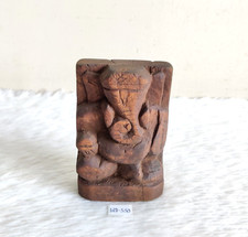 Antik Handgefertigt Lord Ganesha Ganesh Figur Statue Holz Alt Sammlerst&uuml;ck WD550