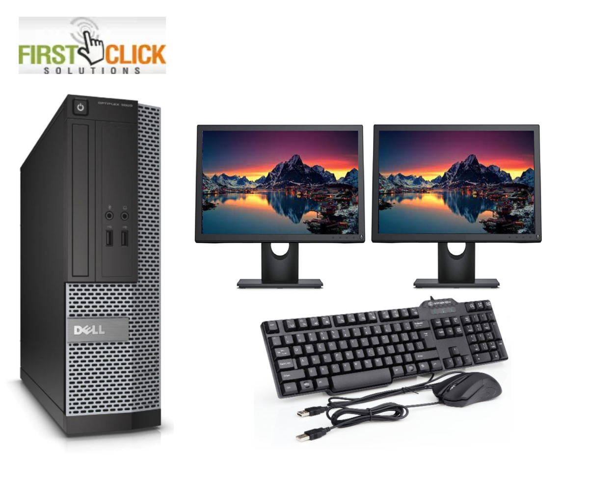 Dell OptiPlex 3020 SFF Core i5-4th Gen 8GB RAM 500GB HDD Dual