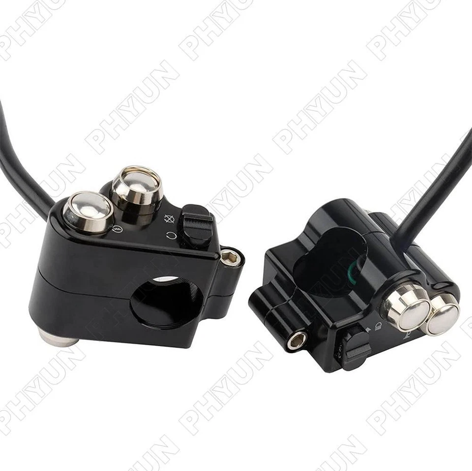 22mm Universal CNC Motorcycle Handlebar Switch Control Modified Part W/ Harness - image 3 of 4