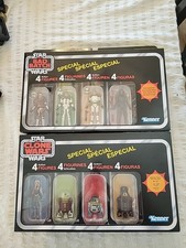 Star Wars The Vintage Collection Bad  Batch 4 Pack & Ahskoka Clone Wars Droids