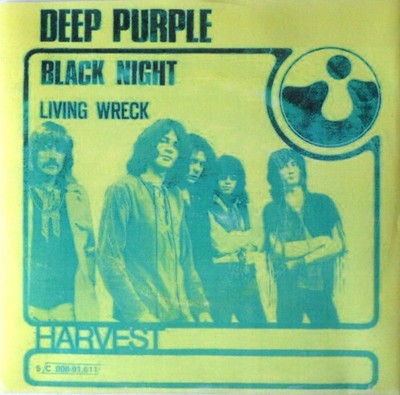 Vinyl Single 7'' Deep Purple - Black Night / Living Wreck  / 1970
