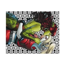 Jigsaw Puzzle, Harley Quinn and Poison Ivy Tearful Kiss, New Sizes Available