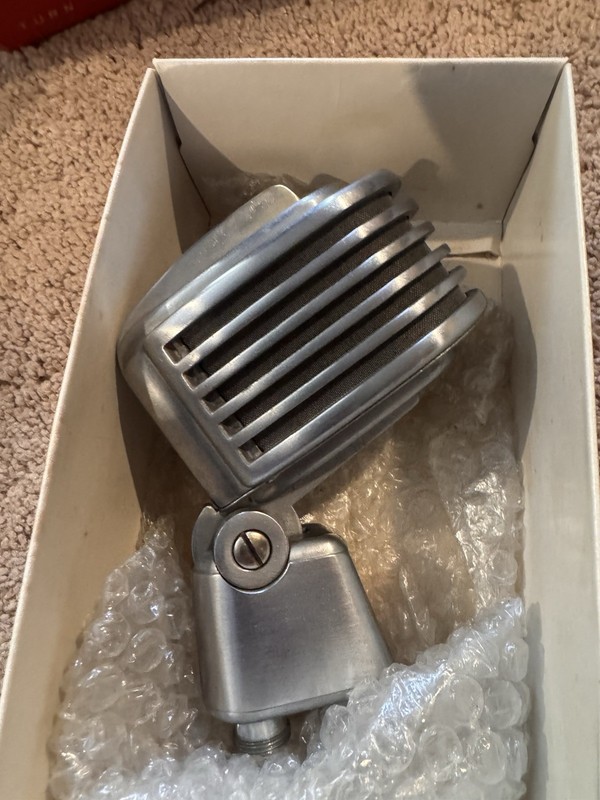 Vintage 1940's Turner 34X Crystal Microphone, MINTY! FREE SHIP CON US