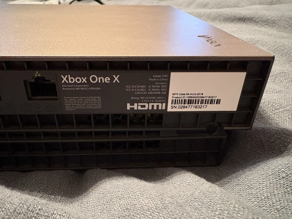Xbox One X 1TB Console – Gold Rush Edition – Limited – Tested – Console Only - Image 3 of 4