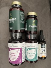 Zink, Vitamin C, D3, Leber-Komplex, K2