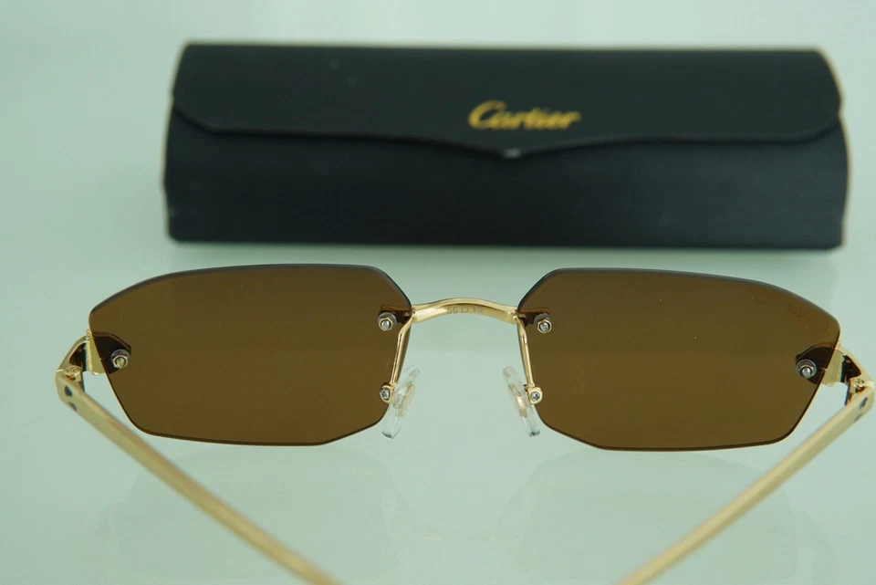 Cartier Shades Black Lens Gold Frame Original Box*FAST SHIPPING* - Image 2 of 4