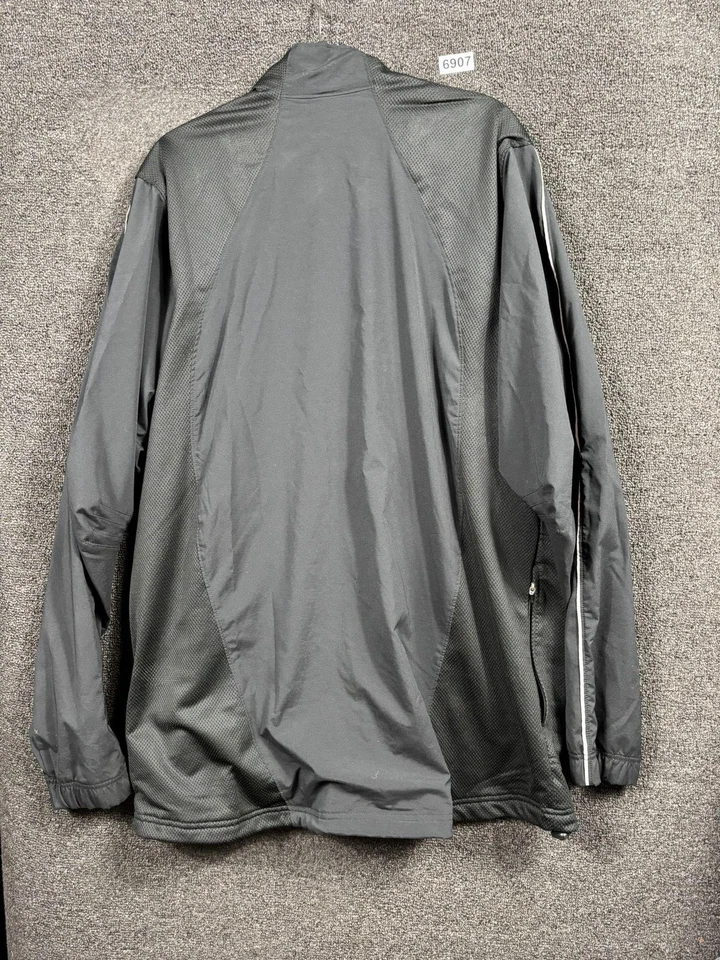 Chaqueta Jordan Vintage Para Hombre XLT Gris Cremallera Completa Paneles de Malla 20 Aniversario 2005 Foto 2 de 4