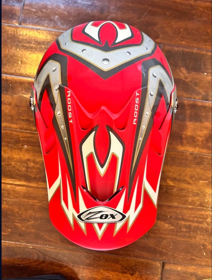 ZOX Rush JR Youth Motocross Helmet Large Orange/White 52-53cm NEW - Image 2 of 4