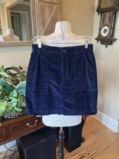 Gap Navy Blue Corduroy Skirt women s 8 Tall